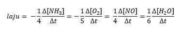 Persamaan Laju Reaksi Pembentukan Gas NO