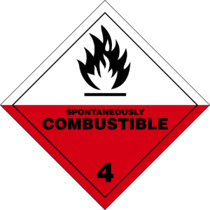 Spontaneously Combustible Substances Symbol