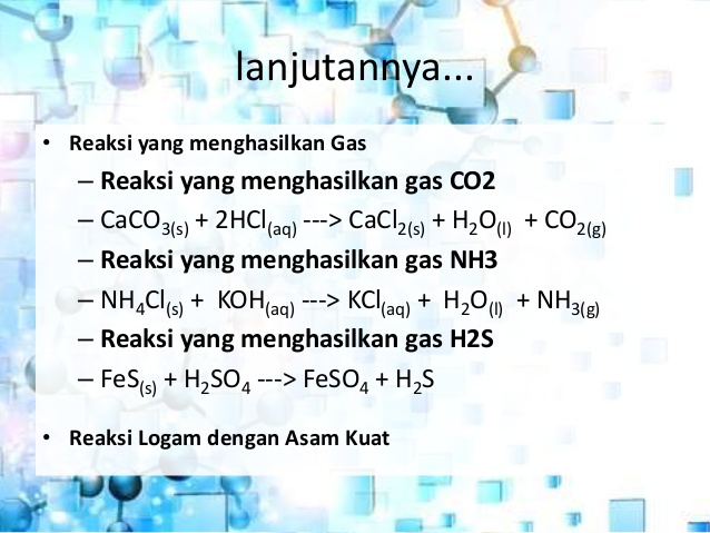 Contoh Reaksi Kimia yang Menghasilkan Gas