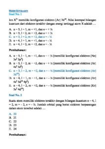 [MATERI KIMIA] 10 Contoh Soal dan Pembahasan Struktur Atom dan Sistem