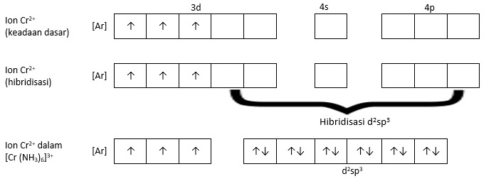 Hibridisasi Ion Kompleks Cr(NH3)6 3+