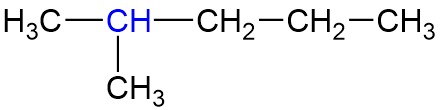 Atom C Tersier pada Rantai Karbon 2-metil pentana