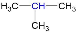 Atom C Tersier pada Rantai Karbon 2-metil propana