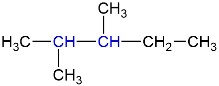 Atom C Tersier pada Rantai Karbon 2,3-dimetil pentana