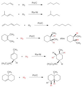 contoh reaksi hidrogenasi alkena | materikimia