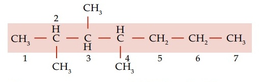 Proses Penamaan 2,3,4-trimetilheptana