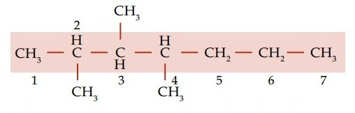 Proses Penamaan 2,3,4-trimetilheptana