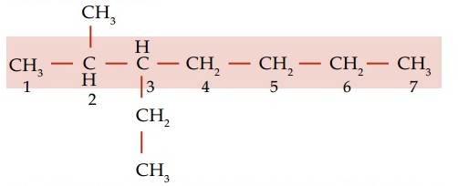 Proses Penamaan 3 etil 2 metil heptana