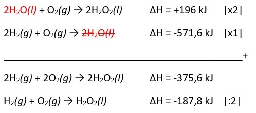 ∆H reaksi H2(g) + O2(g) → H2O2(l)