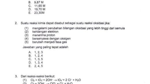 Download Soal Osp Kimia 2019 Pdf Materi Kimia