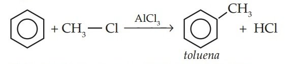 Reaksi Sintesis Friedel Crafts pada pembuatan toluena