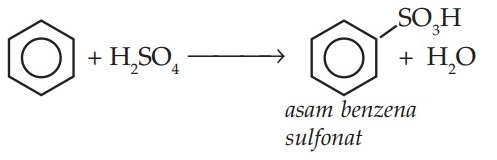 Reaksi Sulfonasi Benzena