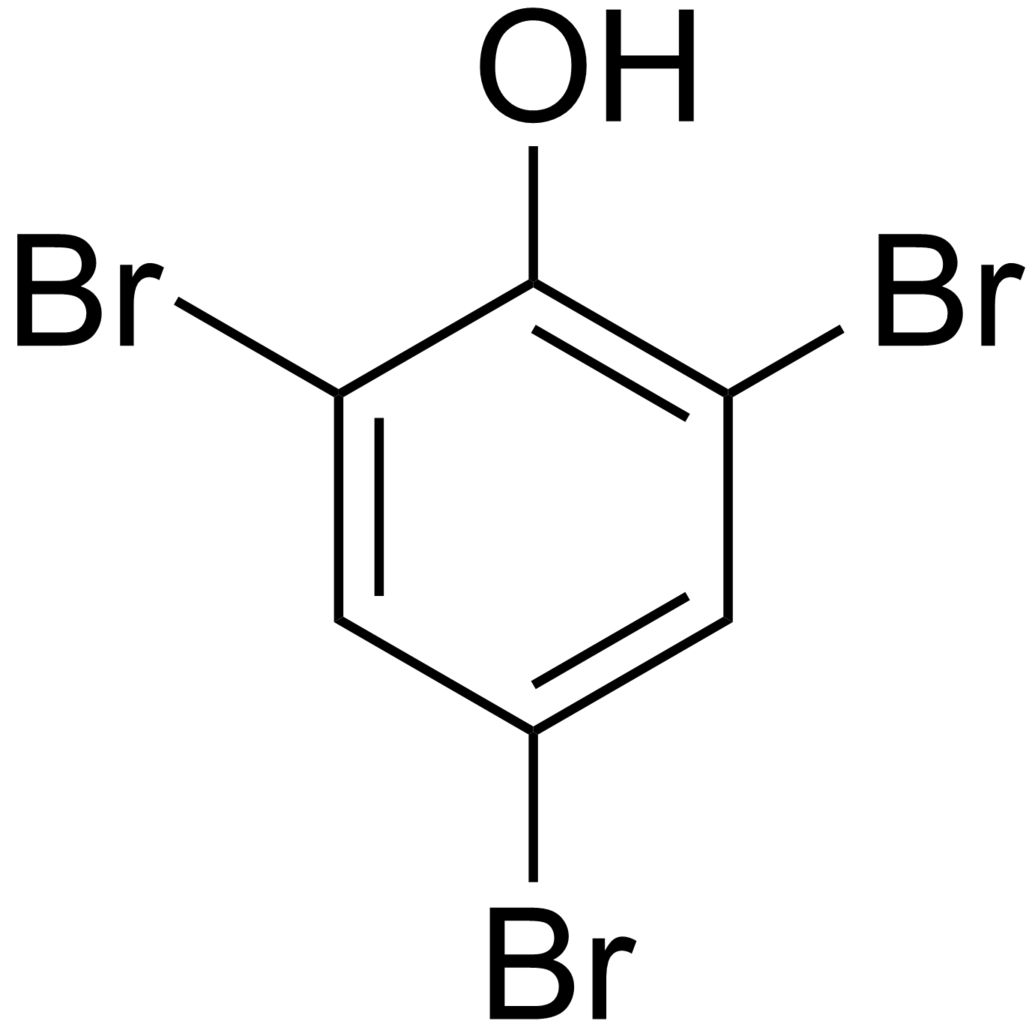 Rumus Struktur 2,4,6-tribromofenol