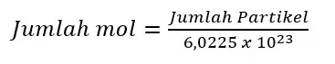 Rumus Hubungan Jumlah Mol dengan Jumlah Partikel