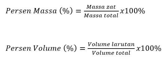 Rumus Persentase Komposisi