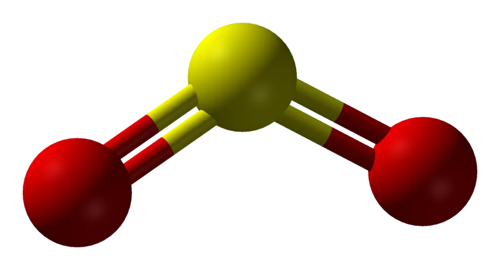 Bentuk Molekul 3D Belerang Dioksida SO2