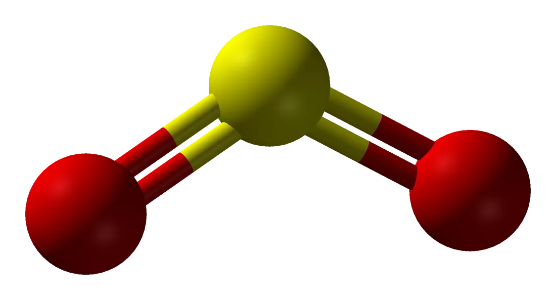 Bentuk Molekul 3D Belerang Dioksida SO2