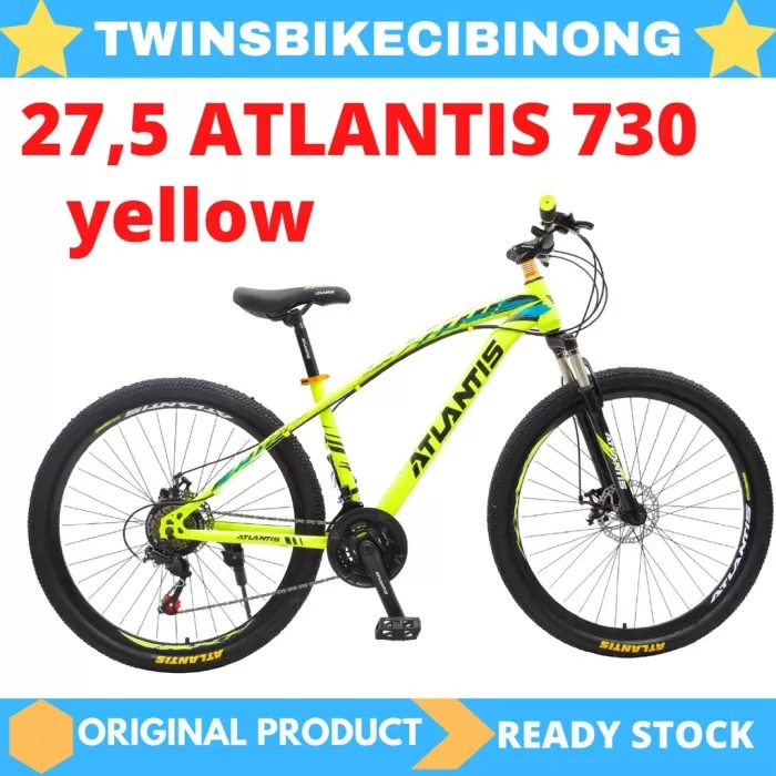 Sepeda Gunung 27,5 Atlantis 730 Cakram 21 Speed-Kuning