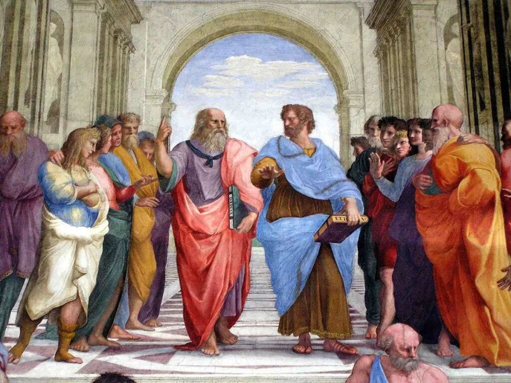 Aristoteles dalam Sekolah Athena