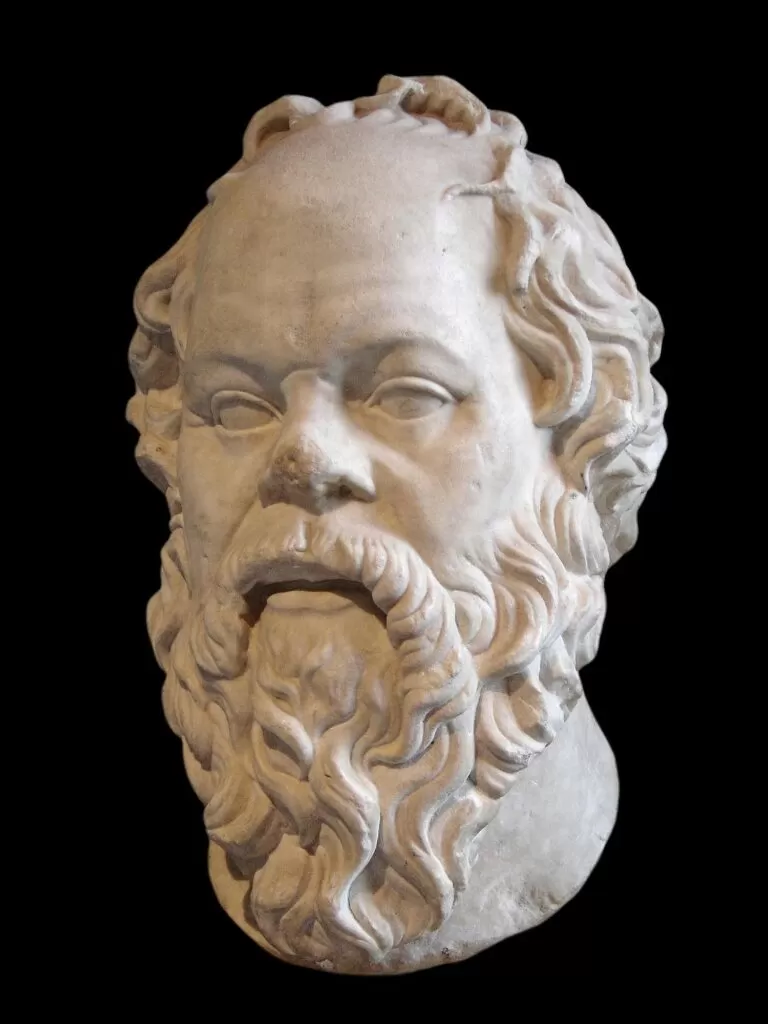 Patung Wajah Sokrates
