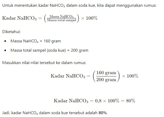 Menentukan kadar NaHCO₃